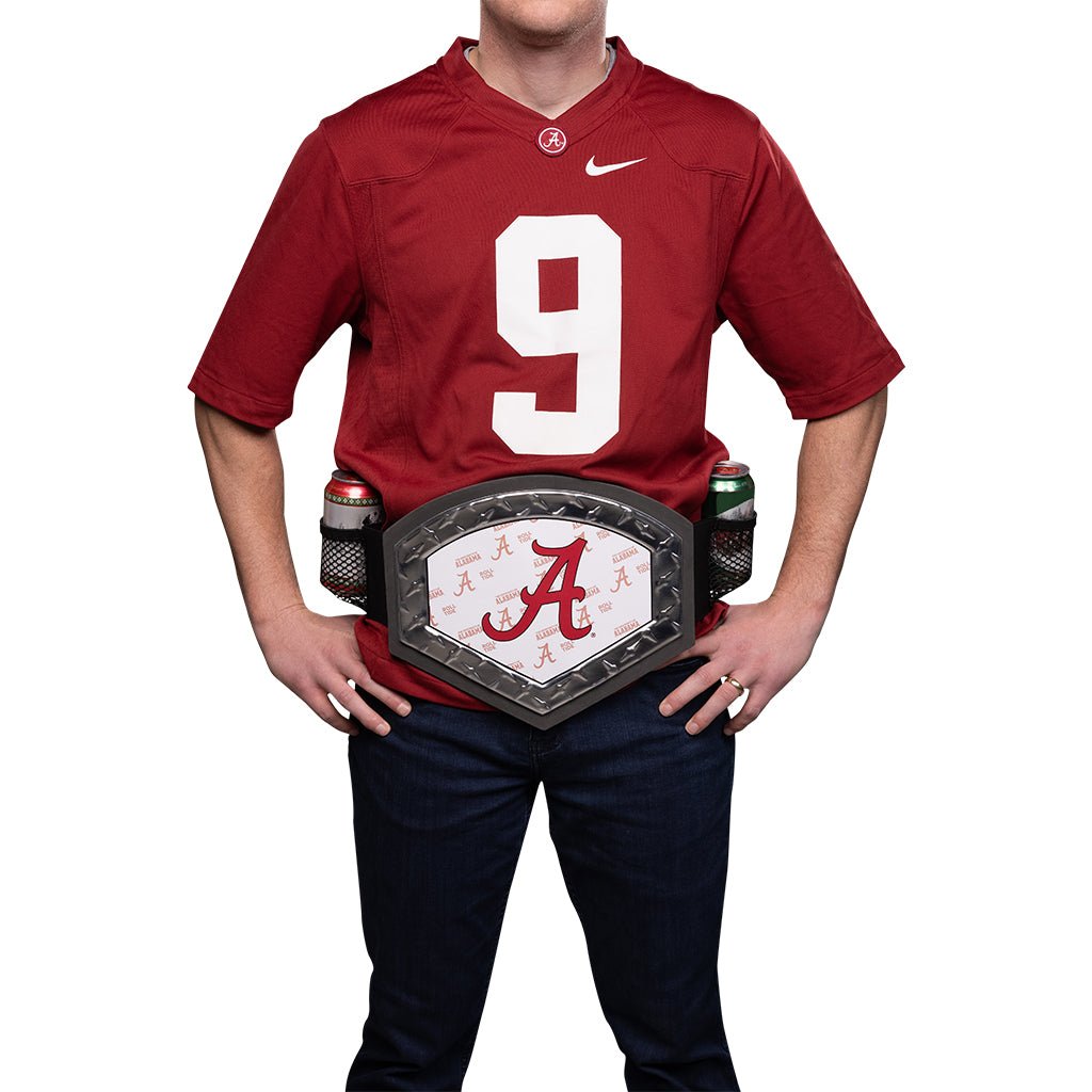 Alabama® Classic Belt - White - PartyBelts.com, LLC 056