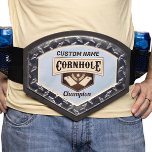 Custom Cornhole Belt - Blue
