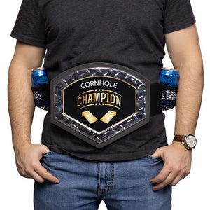 Custom Cornhole Championship Belt - Black