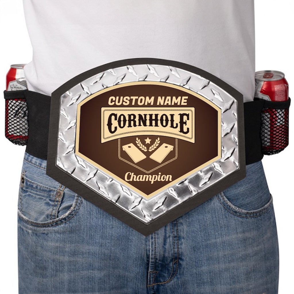 Custom Cornhole Belt - Brown - PartyBelts.com, LLC 048