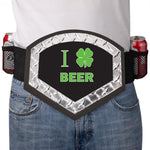 I Love Beer Belt - Shamrock Edition - PartyBelts.com, LLC 031