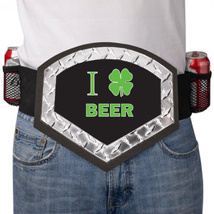 I Love Beer Belt - Shamrock Edition - PartyBelts.com, LLC 031