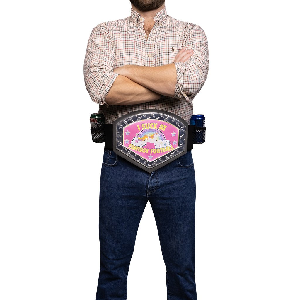 'I Suck At Fantasy Football' Fantasy Football Loser Belt - PartyBelts.com, LLC 061