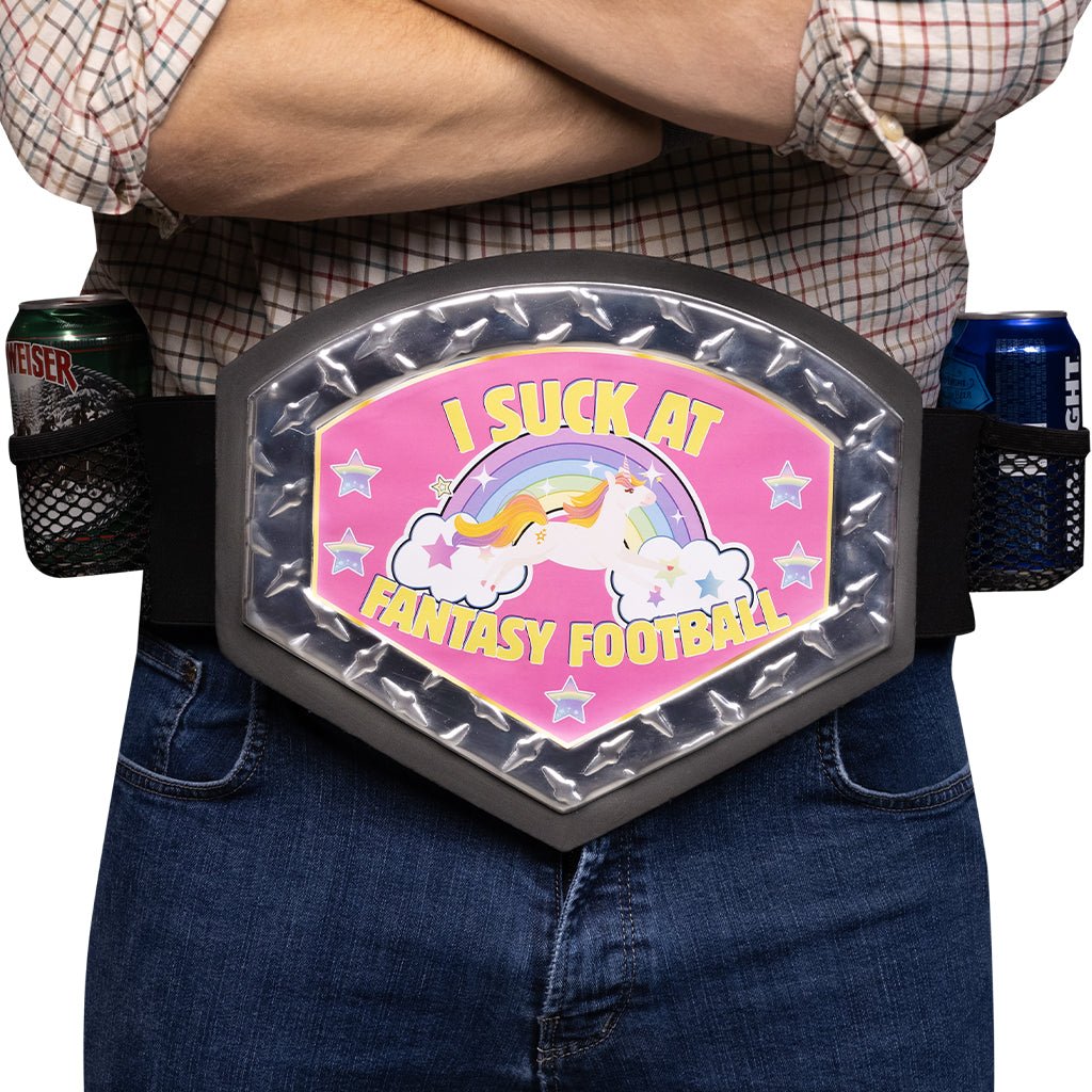 'I Suck At Fantasy Football' Fantasy Football Loser Belt - PartyBelts.com, LLC 061