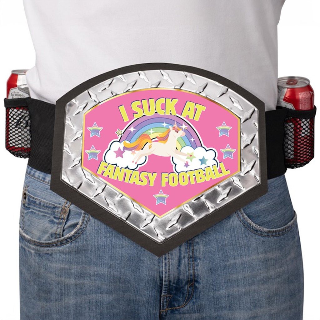 'I Suck At Fantasy Football' Fantasy Football Loser Belt - PartyBelts.com, LLC 061